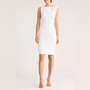Calvin Klein White Bow Dress